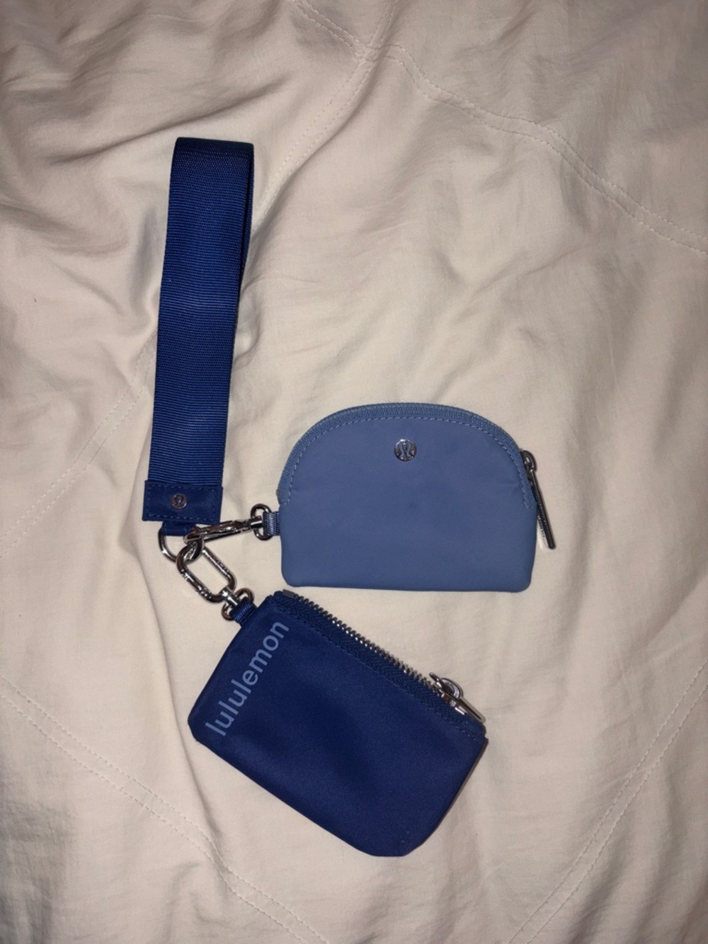 lululemon athletica Blue Dual Pouch Key/Card Holder